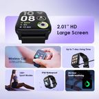 Watch 4 Plus 2.01″ HD IP68 Smart Watch
